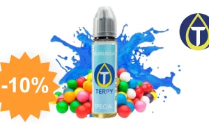 E-liquide Bubblegum — e-líquido CBD Terpy con código descuento