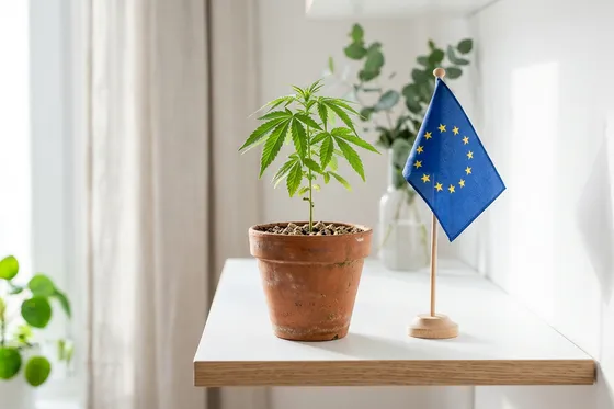 Cannabis light legale: pianta di canapa certificata con CBD