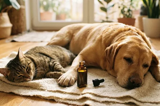 Aceite CBD para mascotas: frasco y dosificacion