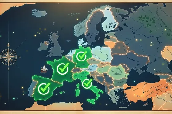 Mappa della legalità del CBD in Europa per paese
