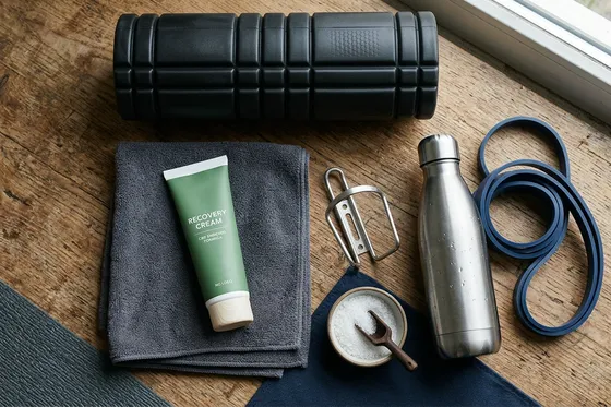 CBD and muscle recovery: athlete using cannabidiol after training