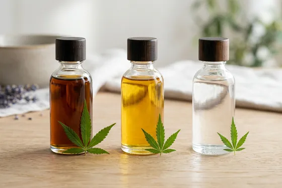 Full spectrum, broad spectrum and CBD isolate