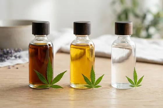 Espectro completo, amplio espectro y aislado de CBD